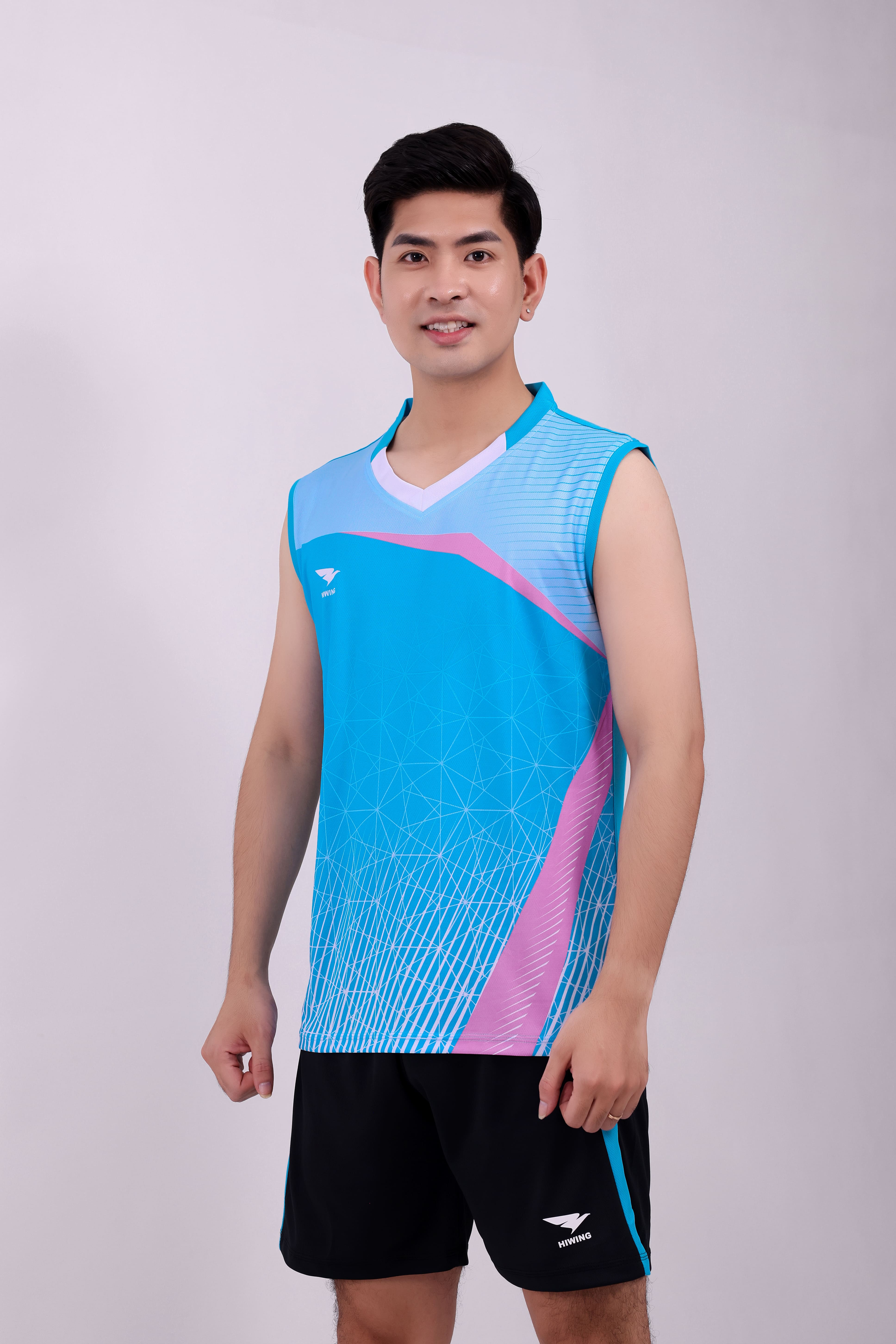 Áo bóng chuyền Nam Hiwing H11 chính hãng - Xanh da